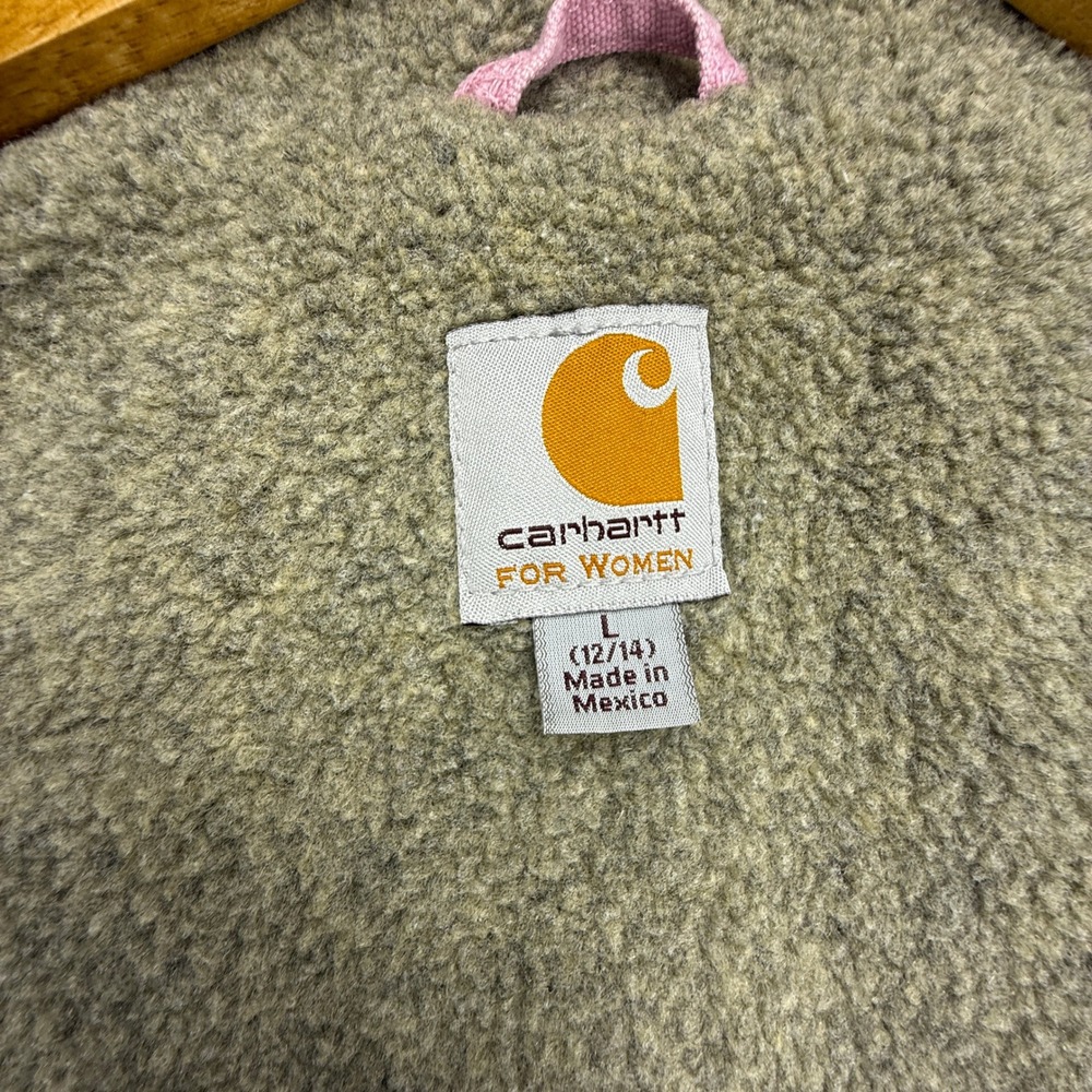 Carhartt Sandstone Vest Sherpa Lined Womens Large WV001 690 Pink Rose - Picture 11 of 11